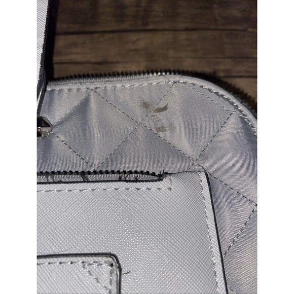 Steve Madden Grey Quilted Tote Duffle Bag Weekender Travel Large 20" - Picture 3 of 6